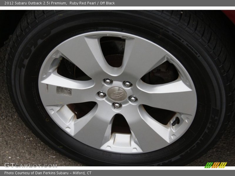 Ruby Red Pearl / Off Black 2012 Subaru Outback 2.5i Premium