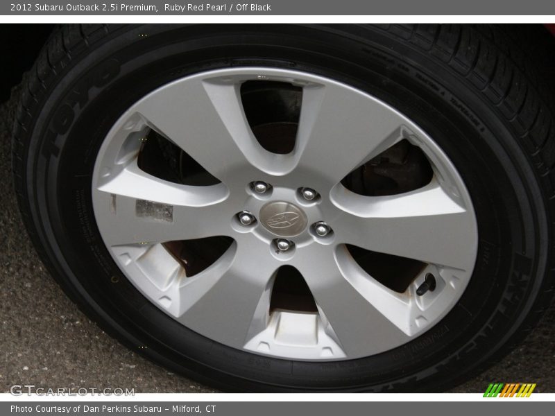 Ruby Red Pearl / Off Black 2012 Subaru Outback 2.5i Premium