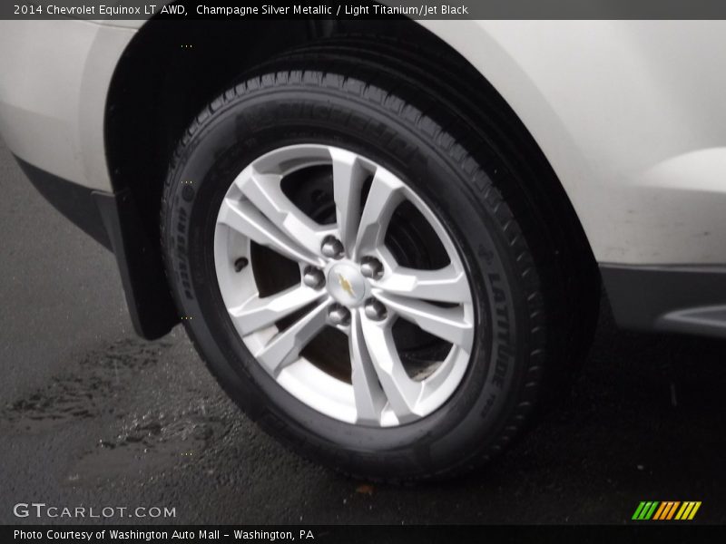 Champagne Silver Metallic / Light Titanium/Jet Black 2014 Chevrolet Equinox LT AWD