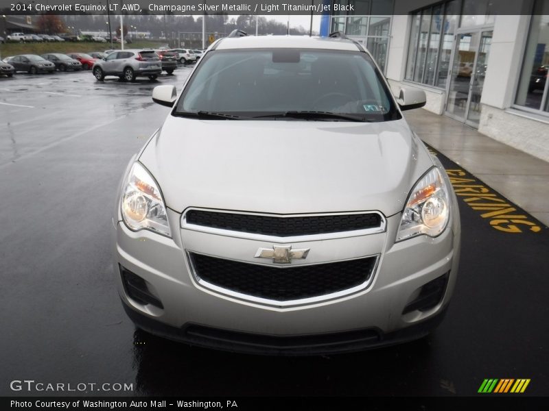 Champagne Silver Metallic / Light Titanium/Jet Black 2014 Chevrolet Equinox LT AWD