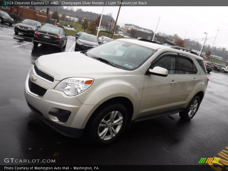 Champagne Silver Metallic / Light Titanium/Jet Black 2014 Chevrolet Equinox LT AWD
