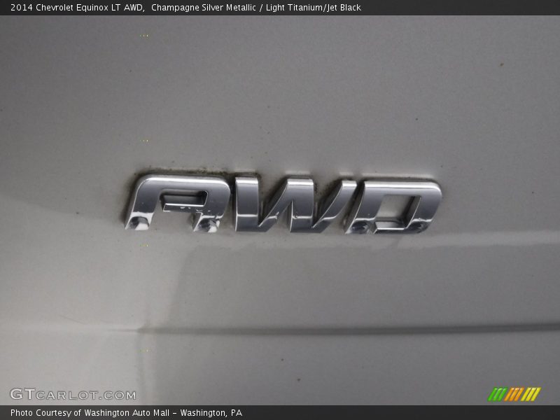 Champagne Silver Metallic / Light Titanium/Jet Black 2014 Chevrolet Equinox LT AWD