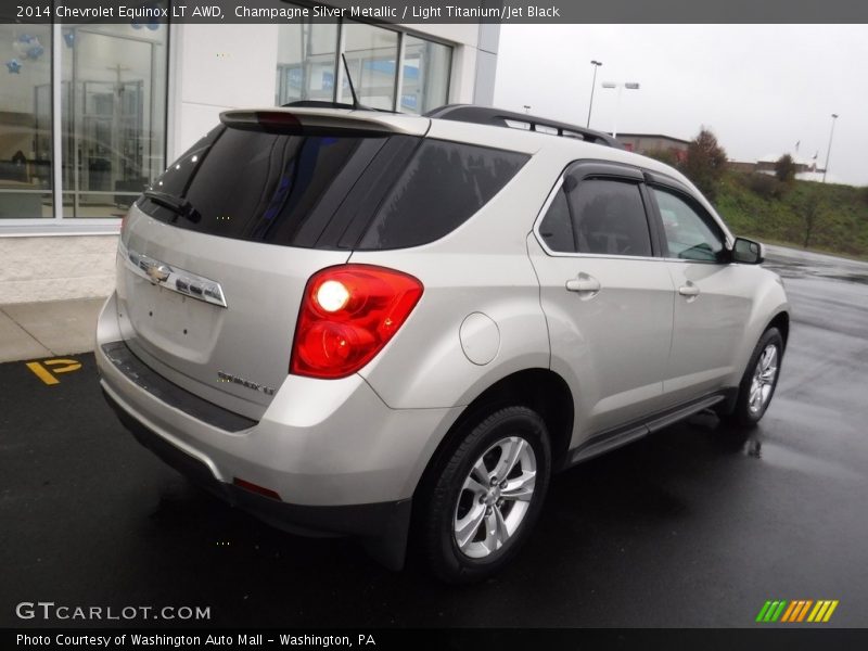 Champagne Silver Metallic / Light Titanium/Jet Black 2014 Chevrolet Equinox LT AWD