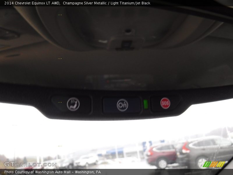 Champagne Silver Metallic / Light Titanium/Jet Black 2014 Chevrolet Equinox LT AWD
