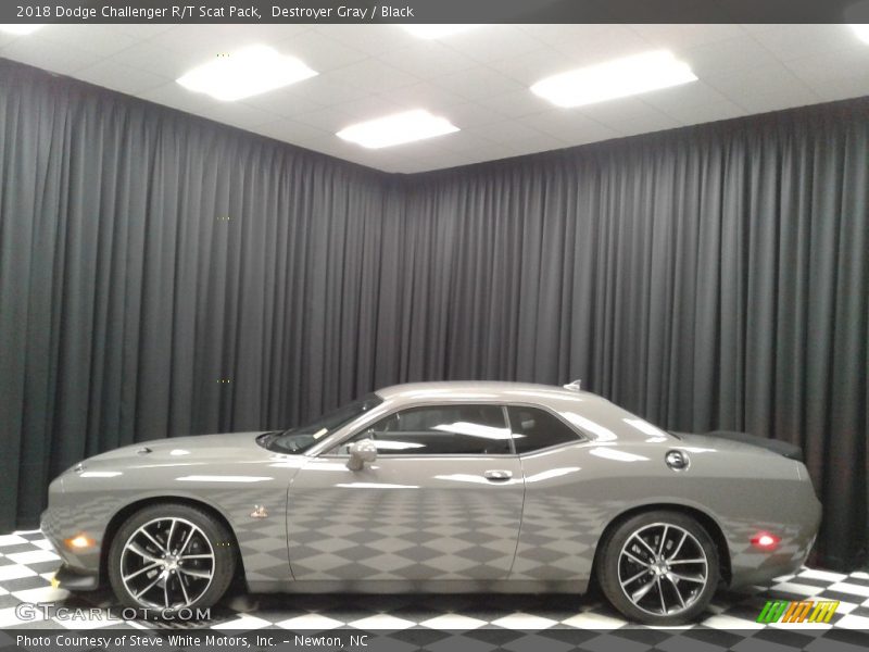 Destroyer Gray / Black 2018 Dodge Challenger R/T Scat Pack