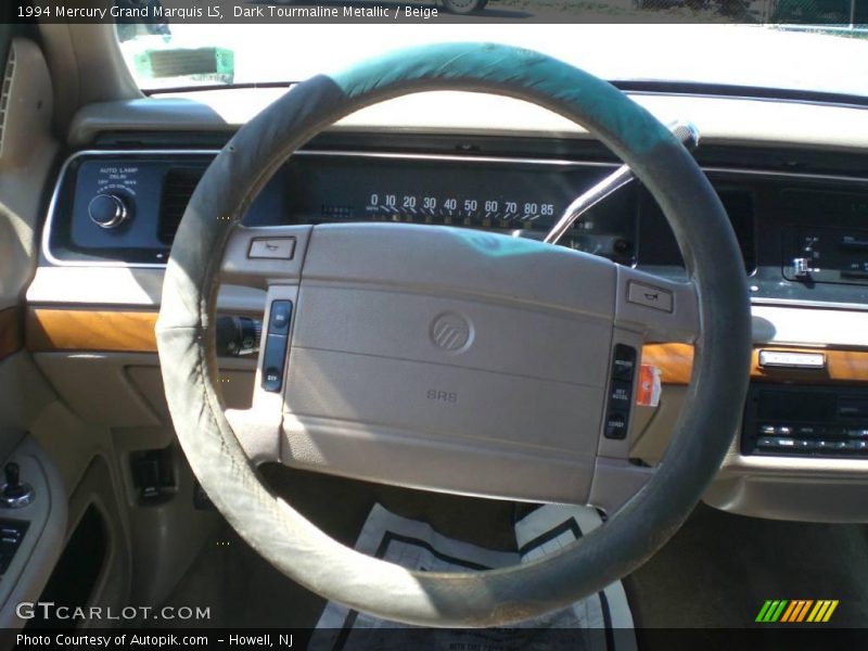 Dark Tourmaline Metallic / Beige 1994 Mercury Grand Marquis LS