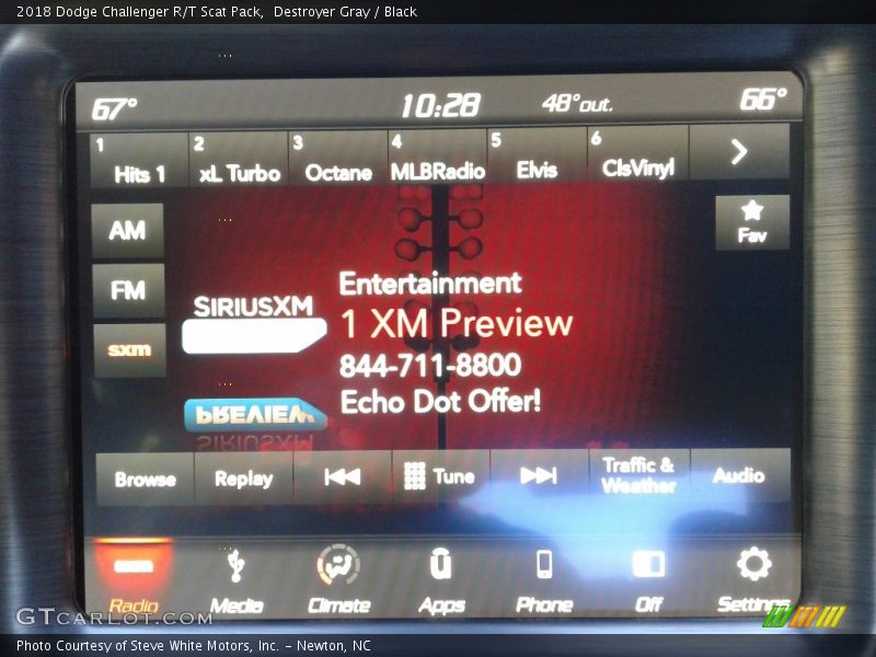 Destroyer Gray / Black 2018 Dodge Challenger R/T Scat Pack