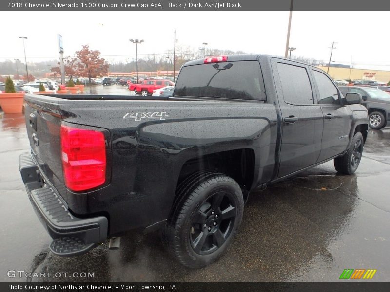 Black / Dark Ash/Jet Black 2018 Chevrolet Silverado 1500 Custom Crew Cab 4x4