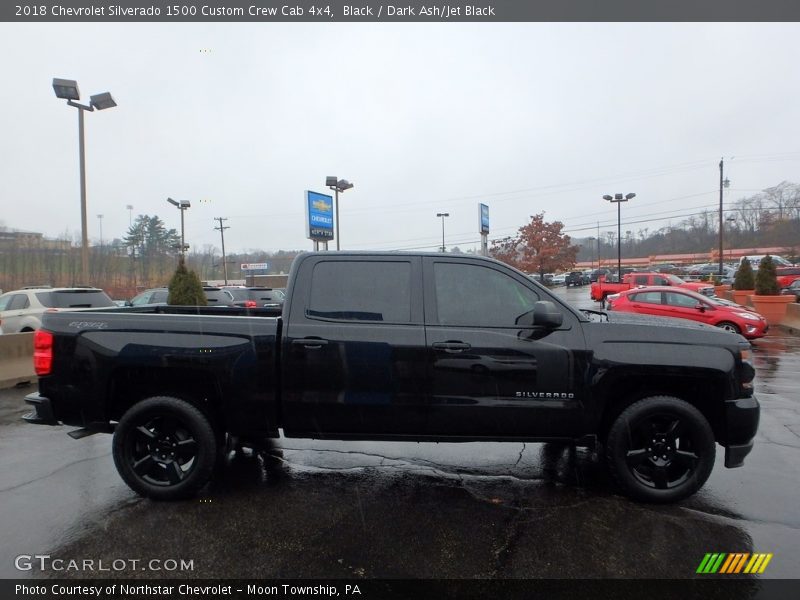 Black / Dark Ash/Jet Black 2018 Chevrolet Silverado 1500 Custom Crew Cab 4x4