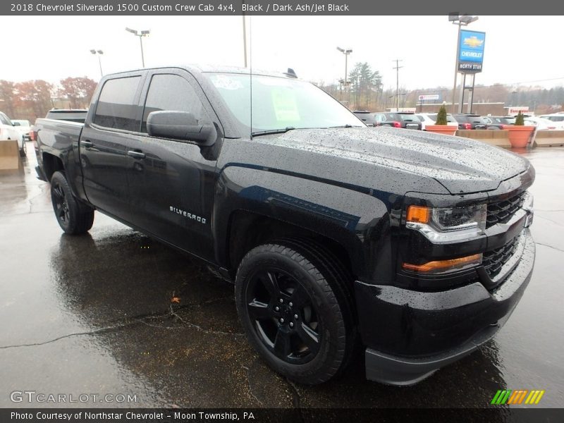 Black / Dark Ash/Jet Black 2018 Chevrolet Silverado 1500 Custom Crew Cab 4x4