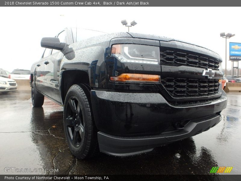 Black / Dark Ash/Jet Black 2018 Chevrolet Silverado 1500 Custom Crew Cab 4x4