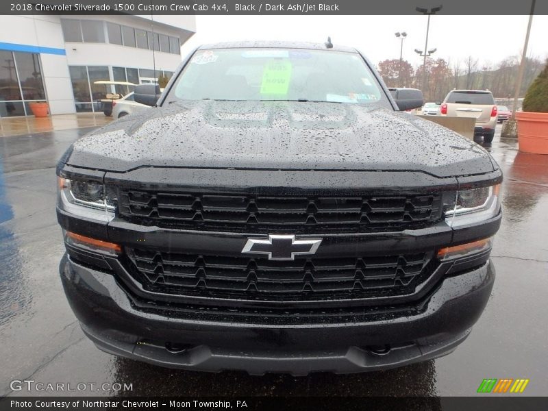 Black / Dark Ash/Jet Black 2018 Chevrolet Silverado 1500 Custom Crew Cab 4x4