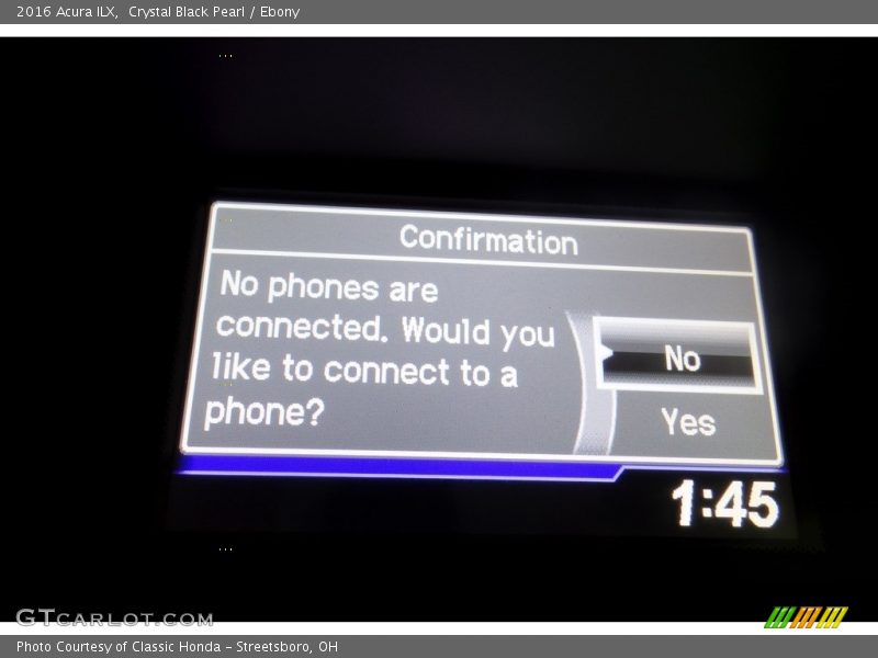 Crystal Black Pearl / Ebony 2016 Acura ILX
