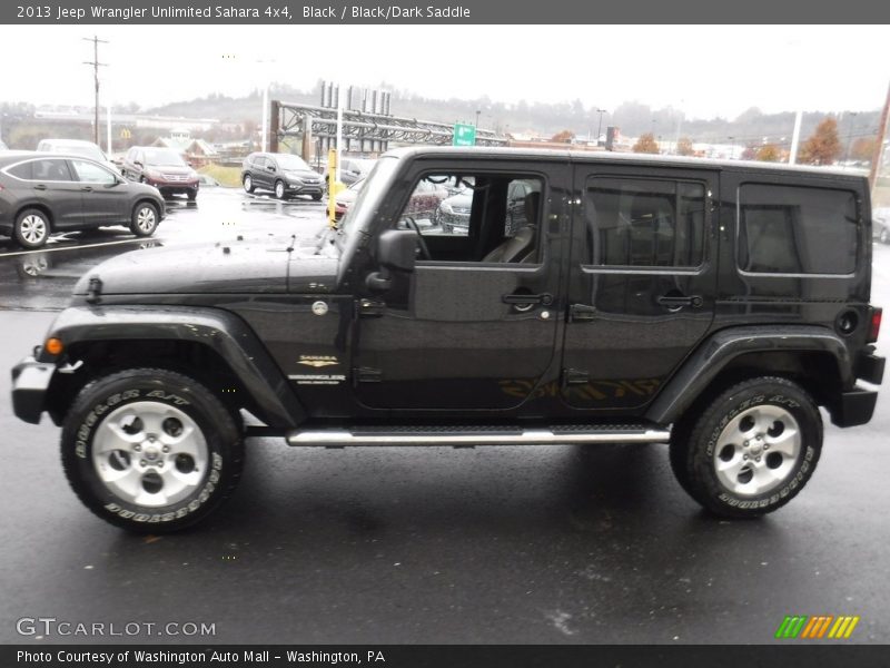 Black / Black/Dark Saddle 2013 Jeep Wrangler Unlimited Sahara 4x4