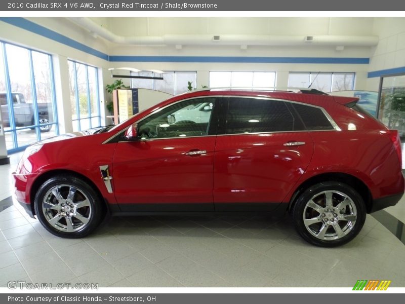 Crystal Red Tintcoat / Shale/Brownstone 2010 Cadillac SRX 4 V6 AWD