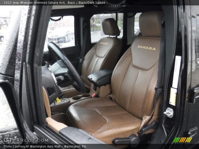 Black / Black/Dark Saddle 2013 Jeep Wrangler Unlimited Sahara 4x4