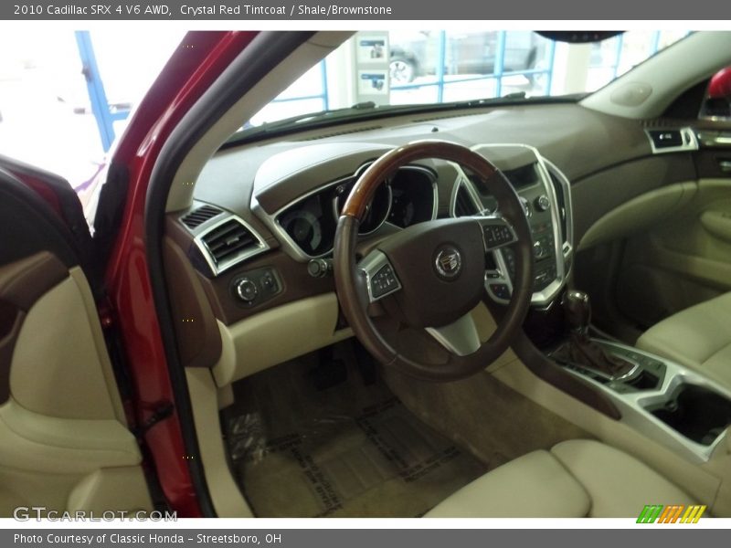 Crystal Red Tintcoat / Shale/Brownstone 2010 Cadillac SRX 4 V6 AWD
