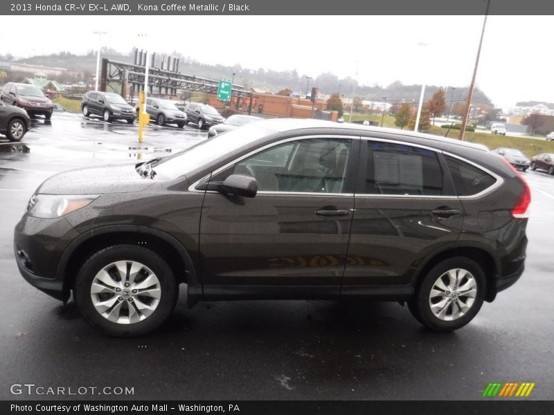 Kona Coffee Metallic / Black 2013 Honda CR-V EX-L AWD