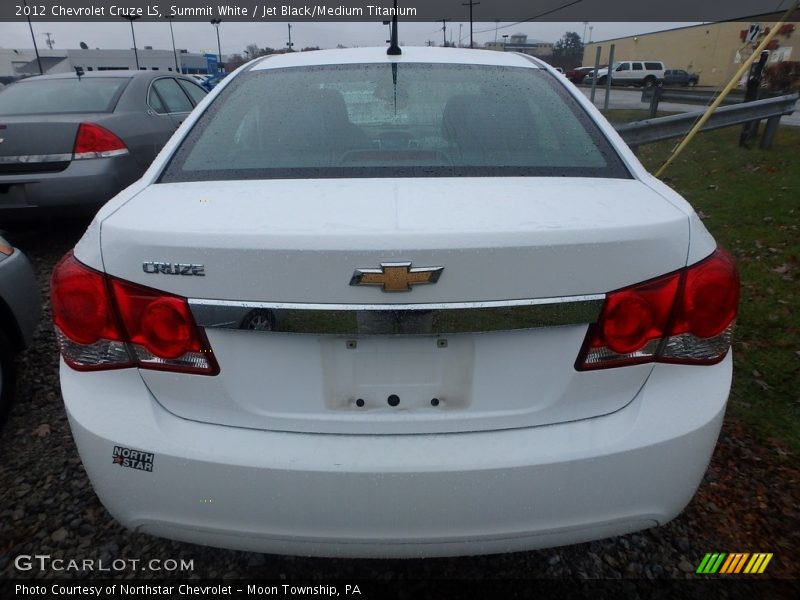 Summit White / Jet Black/Medium Titanium 2012 Chevrolet Cruze LS