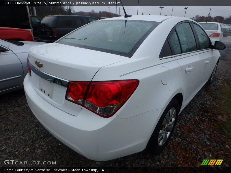 Summit White / Jet Black/Medium Titanium 2012 Chevrolet Cruze LS