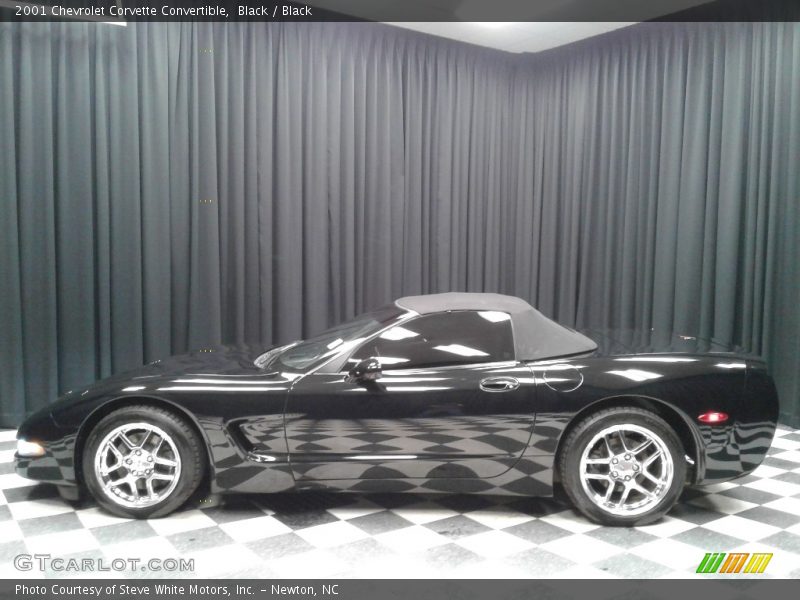 Black / Black 2001 Chevrolet Corvette Convertible