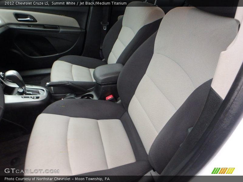 Summit White / Jet Black/Medium Titanium 2012 Chevrolet Cruze LS