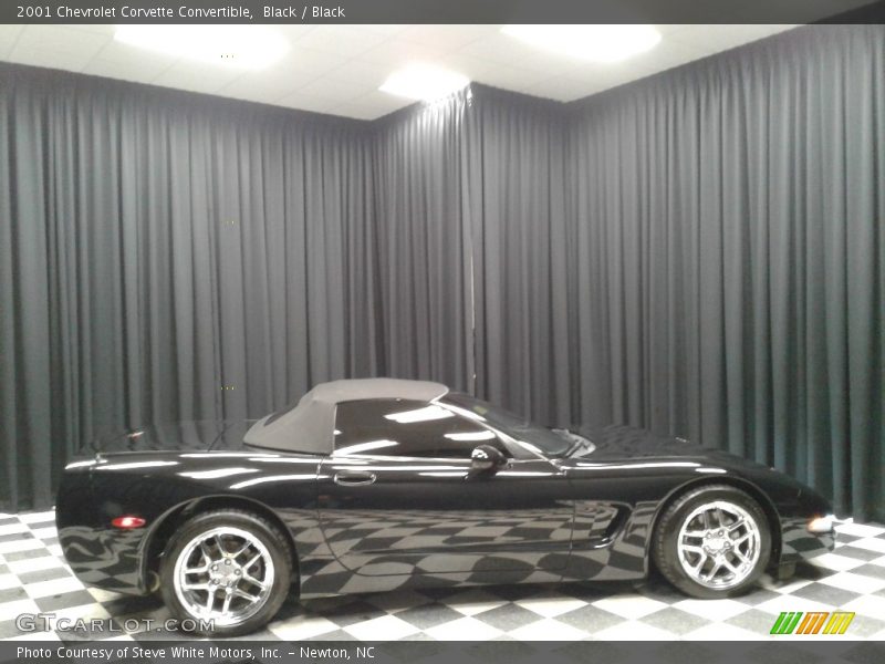 Black / Black 2001 Chevrolet Corvette Convertible