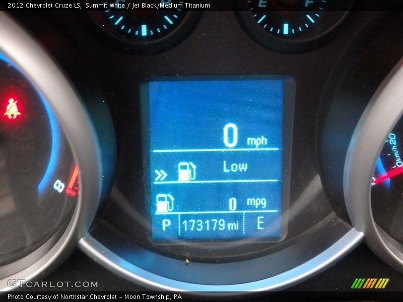 Summit White / Jet Black/Medium Titanium 2012 Chevrolet Cruze LS