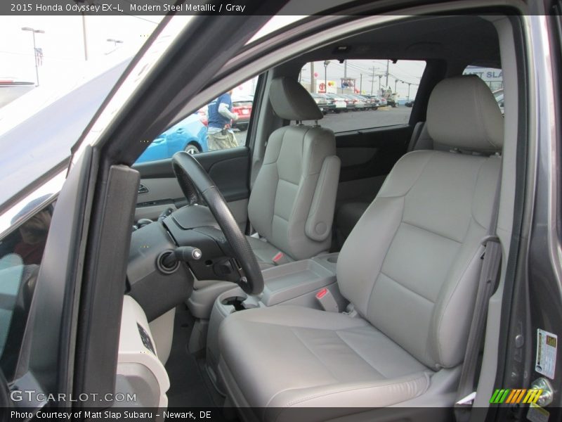 Modern Steel Metallic / Gray 2015 Honda Odyssey EX-L