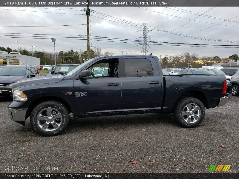 Maximum Steel Metallic / Black/Diesel Gray 2019 Ram 1500 Classic Big Horn Crew Cab 4x4