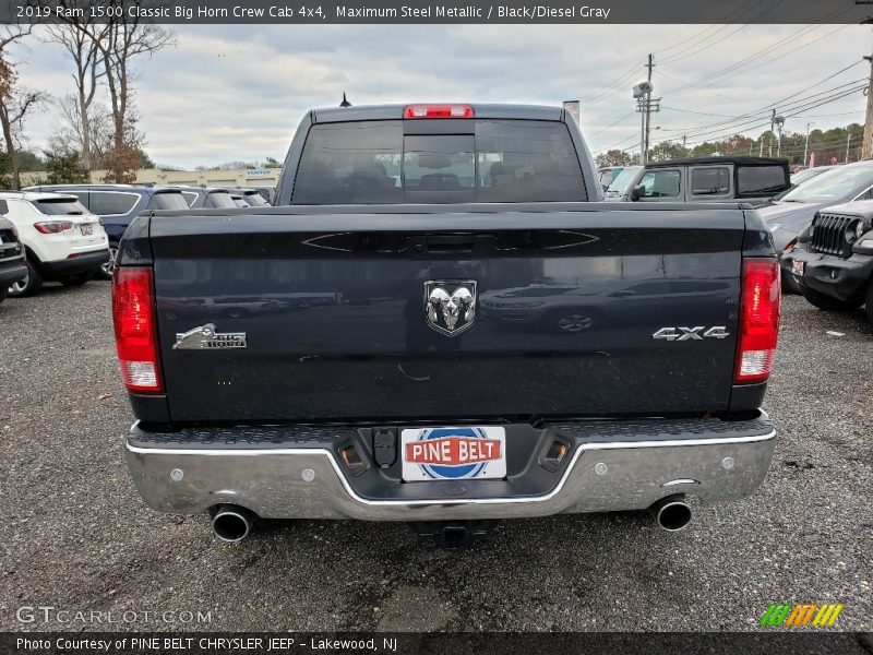 Maximum Steel Metallic / Black/Diesel Gray 2019 Ram 1500 Classic Big Horn Crew Cab 4x4