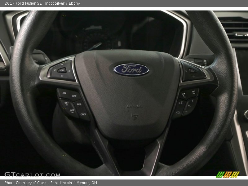 Ingot Silver / Ebony 2017 Ford Fusion SE