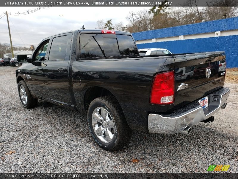 Brilliant Black Crystal Pearl / Black/Diesel Gray 2019 Ram 1500 Classic Big Horn Crew Cab 4x4