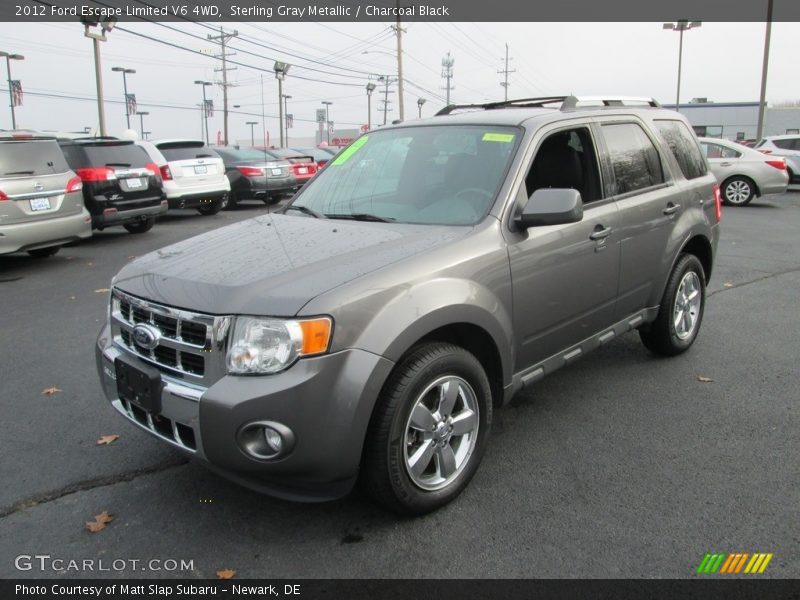 Sterling Gray Metallic / Charcoal Black 2012 Ford Escape Limited V6 4WD