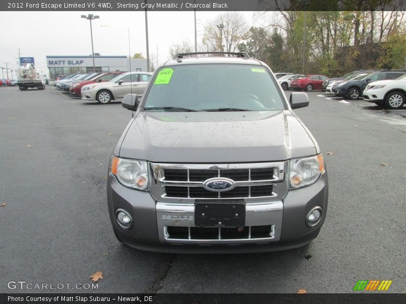 Sterling Gray Metallic / Charcoal Black 2012 Ford Escape Limited V6 4WD