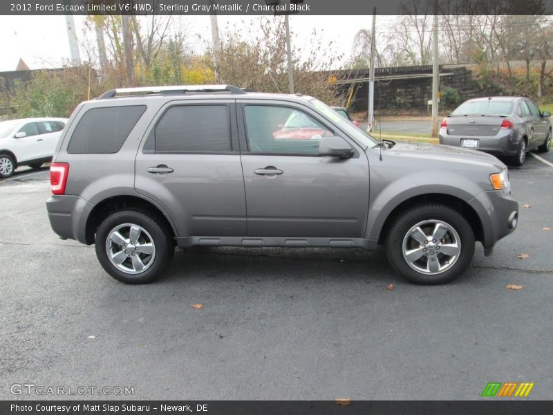Sterling Gray Metallic / Charcoal Black 2012 Ford Escape Limited V6 4WD