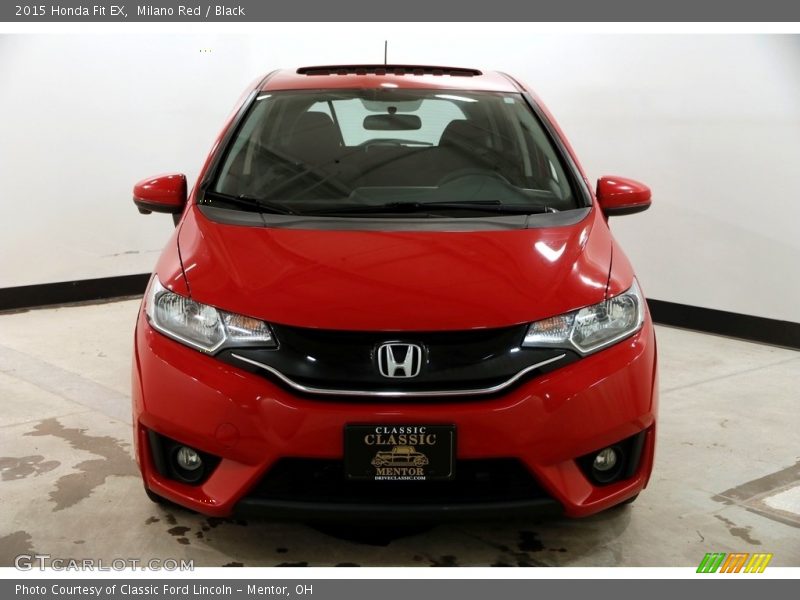 Milano Red / Black 2015 Honda Fit EX