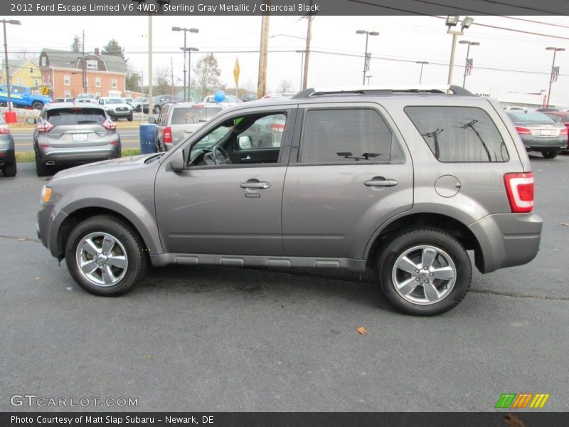 Sterling Gray Metallic / Charcoal Black 2012 Ford Escape Limited V6 4WD