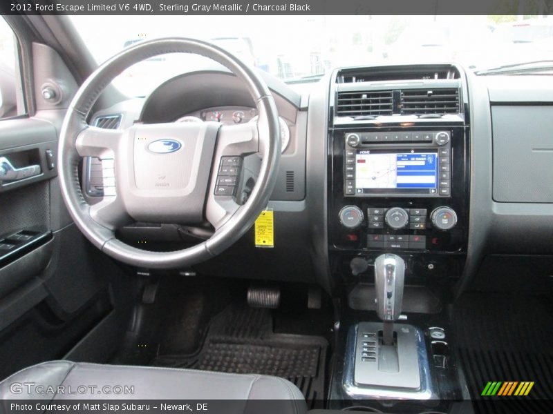 Sterling Gray Metallic / Charcoal Black 2012 Ford Escape Limited V6 4WD