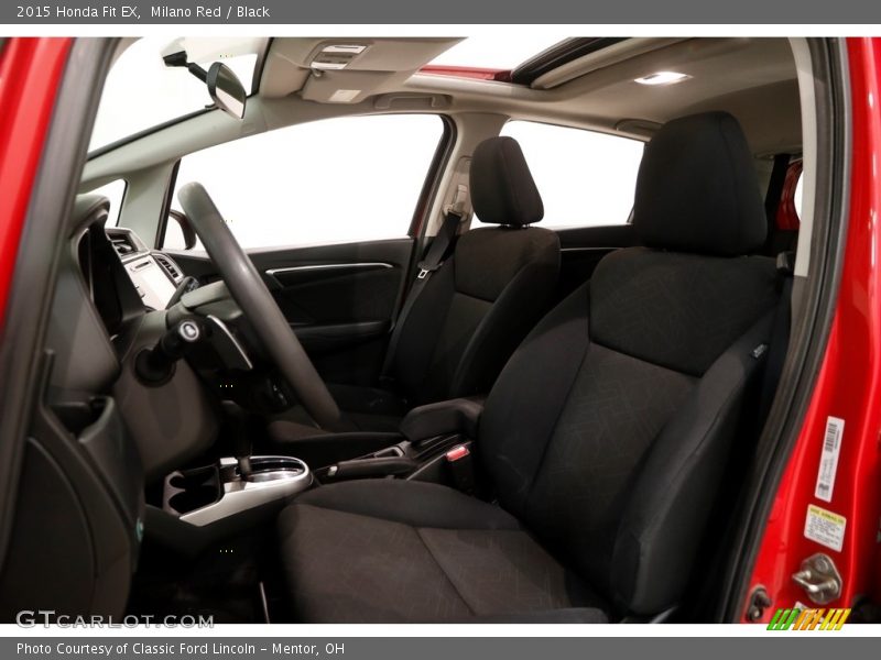 Milano Red / Black 2015 Honda Fit EX