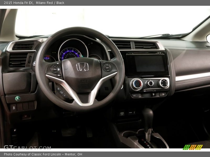 Milano Red / Black 2015 Honda Fit EX