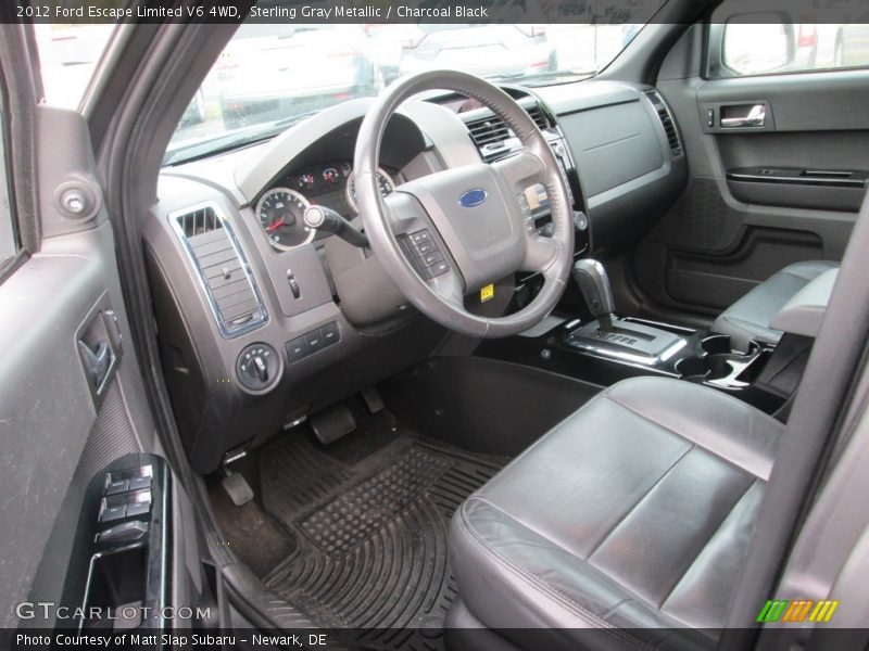 Sterling Gray Metallic / Charcoal Black 2012 Ford Escape Limited V6 4WD