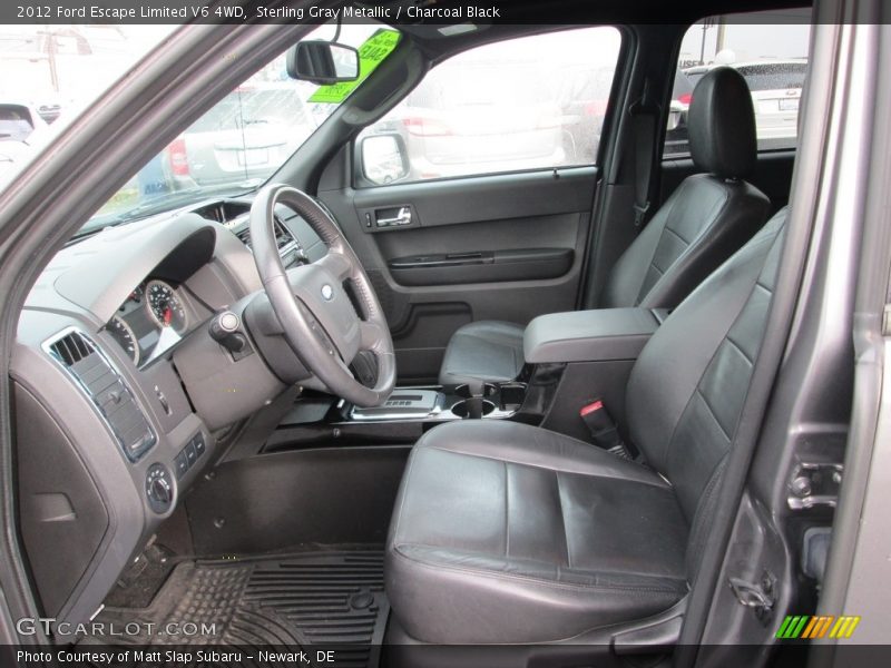Sterling Gray Metallic / Charcoal Black 2012 Ford Escape Limited V6 4WD