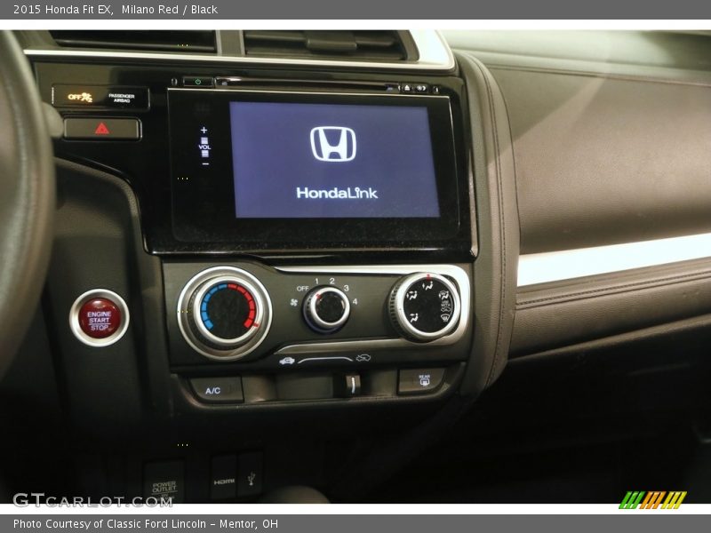 Milano Red / Black 2015 Honda Fit EX