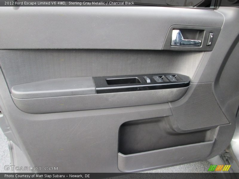 Sterling Gray Metallic / Charcoal Black 2012 Ford Escape Limited V6 4WD