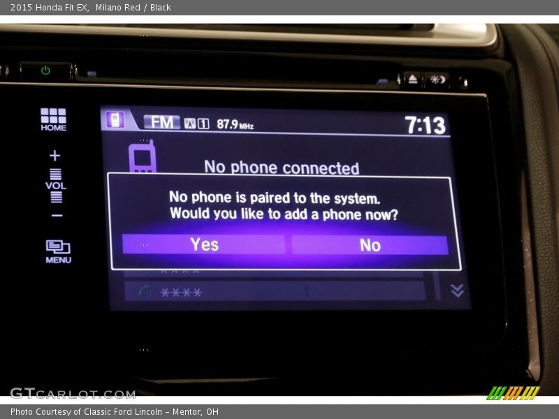 Milano Red / Black 2015 Honda Fit EX