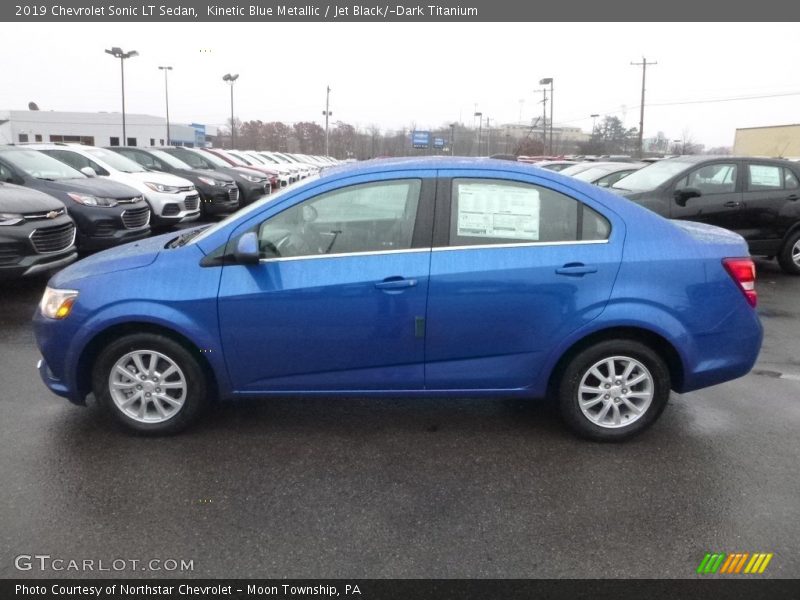 Kinetic Blue Metallic / Jet Black/­Dark Titanium 2019 Chevrolet Sonic LT Sedan