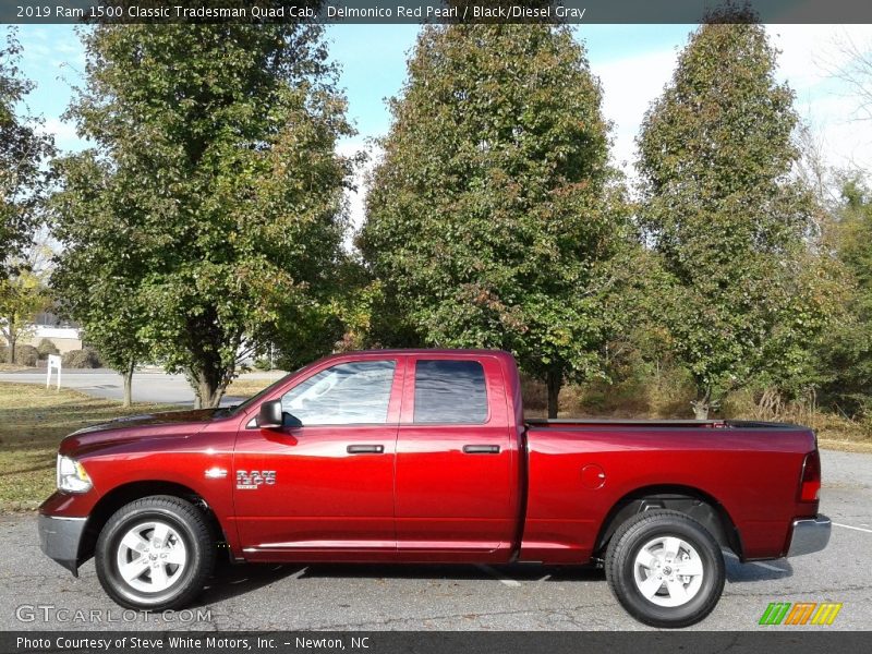 Delmonico Red Pearl / Black/Diesel Gray 2019 Ram 1500 Classic Tradesman Quad Cab