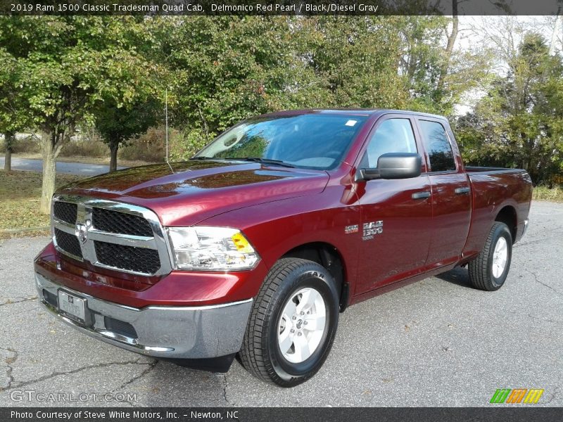 Delmonico Red Pearl / Black/Diesel Gray 2019 Ram 1500 Classic Tradesman Quad Cab