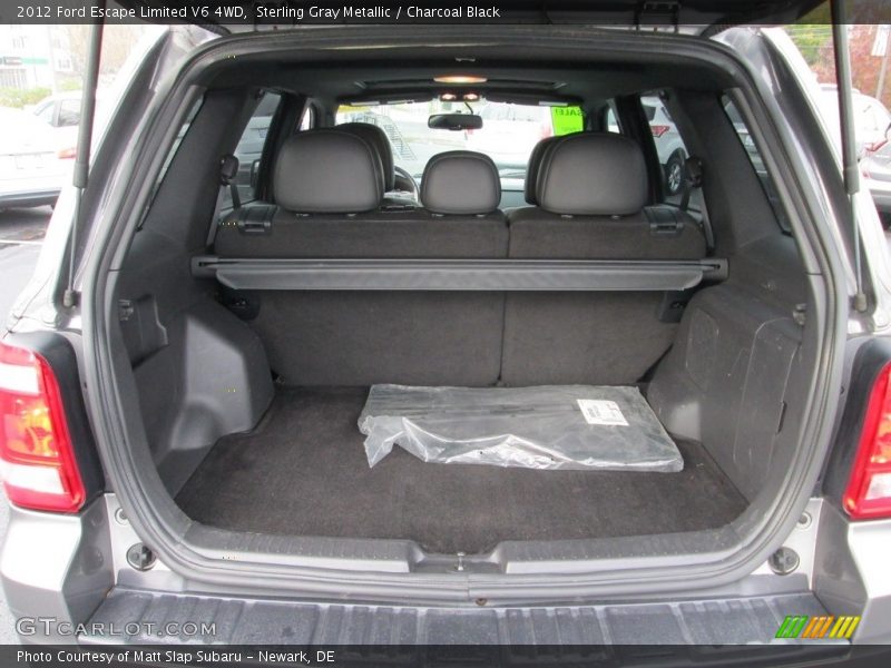 Sterling Gray Metallic / Charcoal Black 2012 Ford Escape Limited V6 4WD
